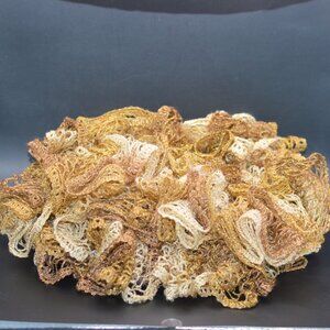 Homemade Gold Ruffle Scarf